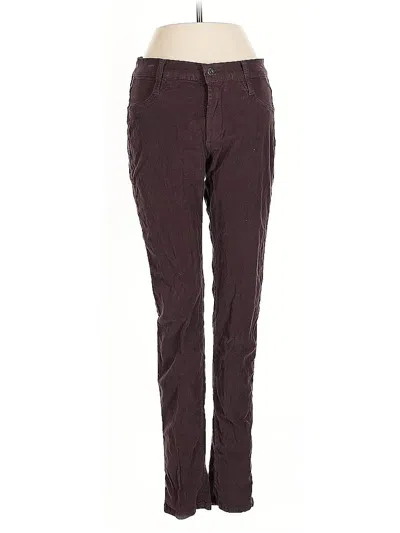 Pre-owned James Jeans Casual Pants In Burgundy