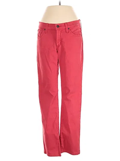 Pre-owned James Jeans Casual Pants In Red