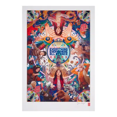Pre-owned James Jeans Everything Everywhere All At Once Limited Edition Signed Print, James Jean In Sand