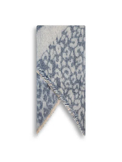 James Lakeland Asymmetrical Scarf In Blue