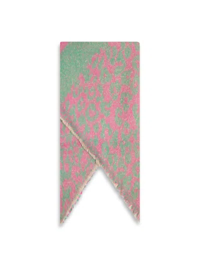 James Lakeland Asymmetrical Scarf In Pink
