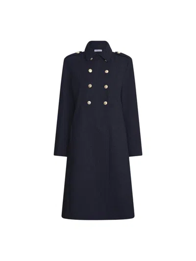 James Lakeland Military Coat In Navy