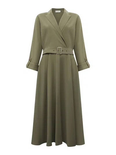 James Lakeland Suit Midi Dress In Green