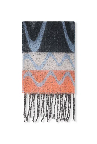 James Lakeland Women's Abstract Black Scarf