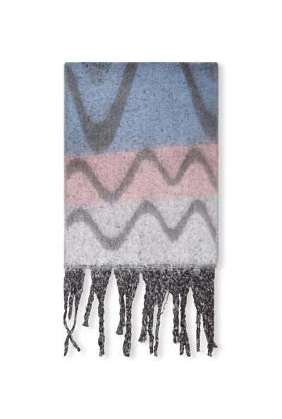 James Lakeland Women's Abstract Blue Scarf