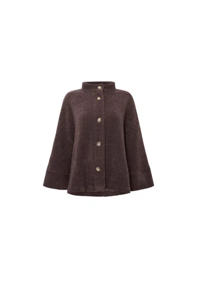 James Lakeland Women's Batwing Brown Jacket
