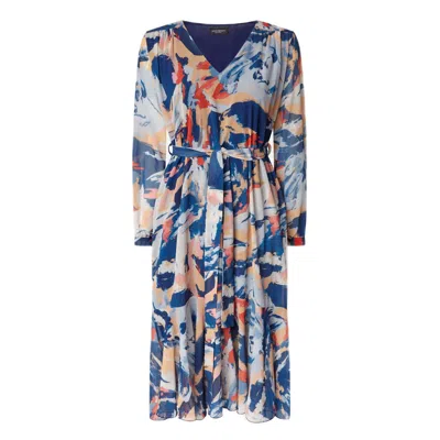 James Lakeland Women's Belted Midi Dress Blue