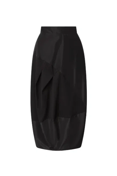 James Lakeland Women's Black Balloon Detail Skirt