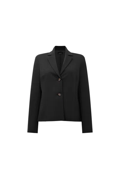James Lakeland Women's Black Button Blaser