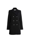 James Lakeland Women's Black Double Breasted Blazer Jacket In Black