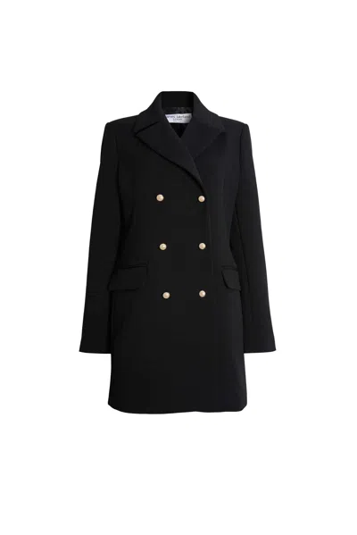 James Lakeland Women's Black Double Breasted Blazer Jacket