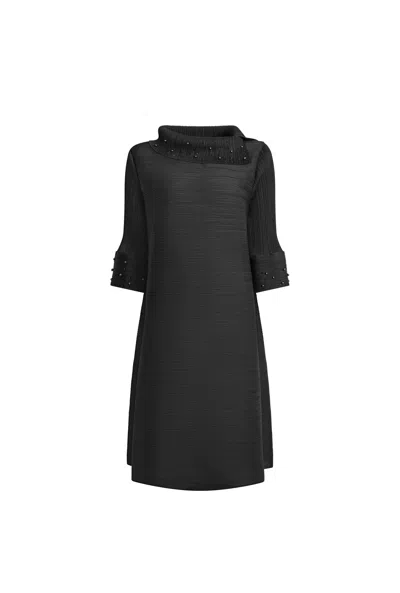 James Lakeland Women's Black Embellished Dress