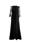 James Lakeland Women's Black Front Ruched Detail Maxi Dress In Black