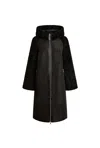 James Lakeland Women's Black Hooded Faux Fur Coat In Black