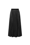 James Lakeland Women's Black Pleated Maxi Skirt In Black