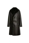 James Lakeland Women's Black Reversible Faux Fur Coat In Black