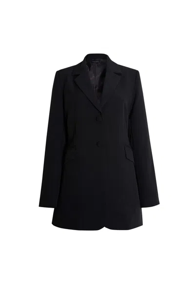 James Lakeland Women's Black Tuxedo Blazer