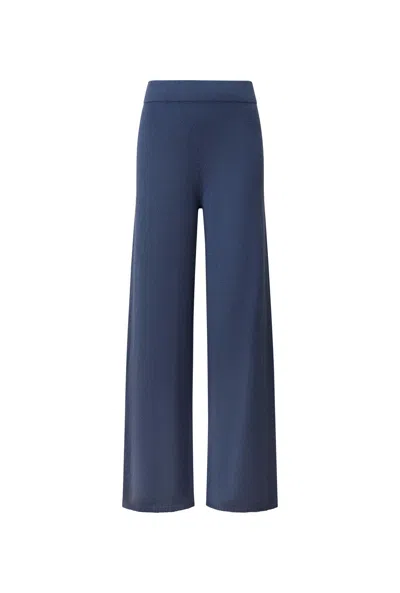 James Lakeland Women's Blue Denim Knitted Trousers