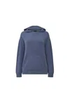 James Lakeland Women's Blue Hooded Denim Jumper In Blue