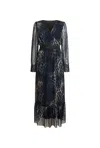 James Lakeland Women's Blue Maxi Tulle Navy Dress In Blue