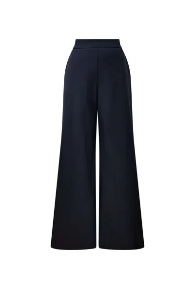James Lakeland Women's Blue Navy Cotton Trousers