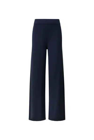 James Lakeland Women's Blue Navy Knitted Trousers