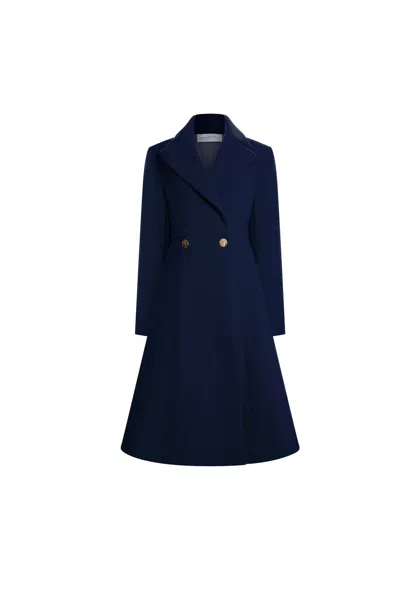 James Lakeland Women's Blue Princess Navy Coat
