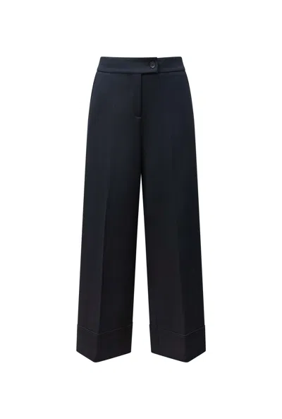 James Lakeland Women's Blue Tailored Navy Trousers