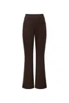 James Lakeland Women's Boot Leg Brown Trousers In Brown