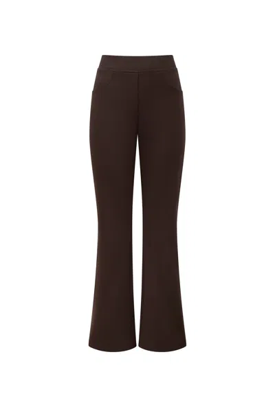 James Lakeland Women's Boot Leg Brown Trousers