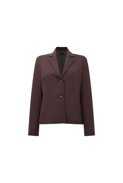 James Lakeland Women's Brown Button Blaser