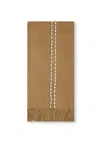 James Lakeland Women's Brown Pearl Camel Scarf In Brown