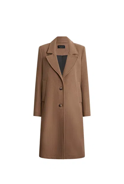James Lakeland Women's Brown Tailored Camel Coat