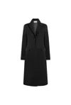 James Lakeland Women's Classic Black Coat In Black