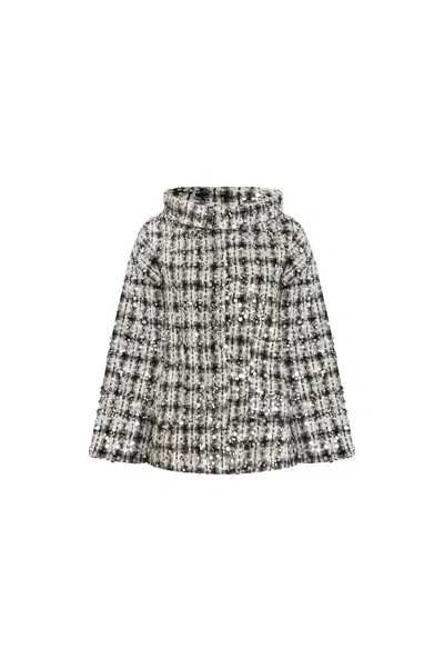 James Lakeland Women's Collar Sequin Black Jacket