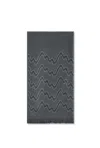James Lakeland Women's Crystal Wave Grey Scarf In Grey