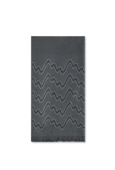 James Lakeland Women's Crystal Wave Grey Scarf