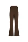 James Lakeland Women's Dark Brown Bootleg Trousers In Brown