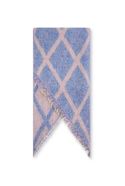 James Lakeland Women's Diamond Blue Scarf