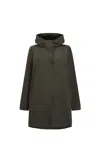 James Lakeland Women's Green Hooded Raincoat In Green