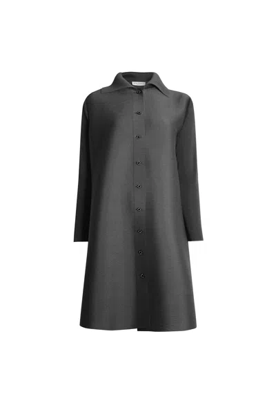 James Lakeland Women's Grey Pleated Charcoal Dress