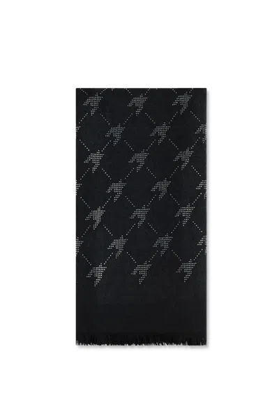 James Lakeland Women's Houndstooth Black Scarf