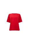 James Lakeland Women's Jersey Red T-shirt In Red