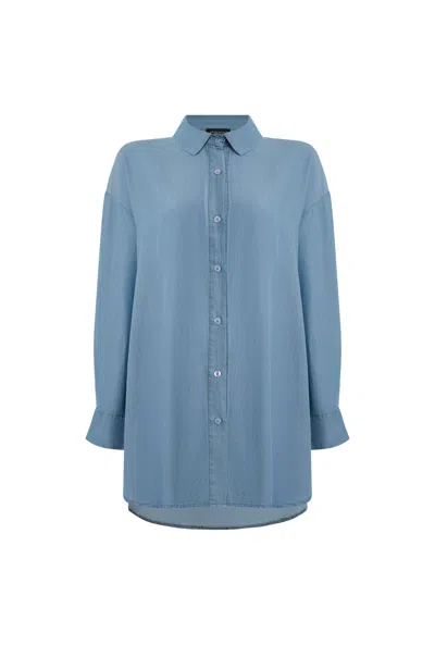 James Lakeland Women's Light Blue Denim Shirt