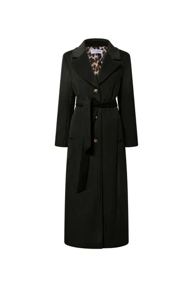 James Lakeland Women's Long Black Classic Coat
