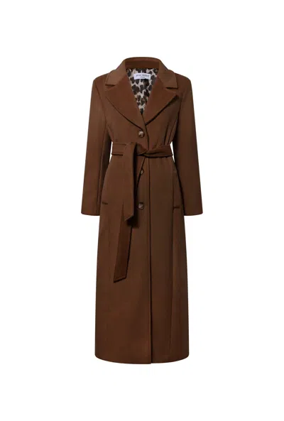 James Lakeland Women's Long Brown Classic Coat