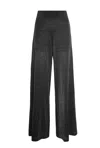 James Lakeland Women's Lurex Evening  Palazzo Trousers Black In Black