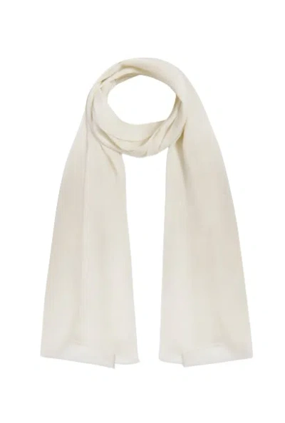 James Lakeland Women's Neutrals Cashmere Scarf Cream In White