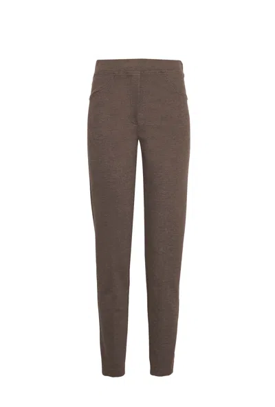 James Lakeland Women's Neutrals Cigarette Trousers Taupe In Brown