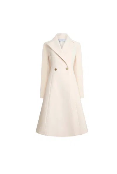 James Lakeland Women's Neutrals Princess Cream Coat In White